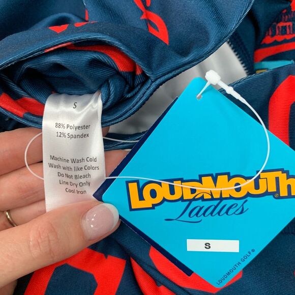 Loudmouth Cleveland Indians Golf Skort Womens S Small Stretch Pull On Mini Skirt - Picture 6 of 9